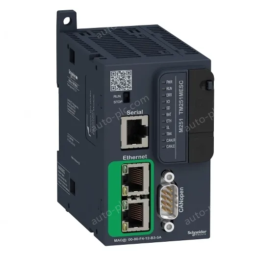 TM251MESC logic controller, Modicon M251, Ethernet CAN