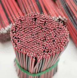 Red and Black Parallel Wire 80mm