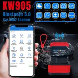 KW905 bluetooth 4.0(5.0) obdii scanner Automotive Fault Diagnosis Instrument Engine Fault Reading Fault Code Query Playback Function Testing Tools
