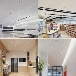 S8 downlight white + black 6W