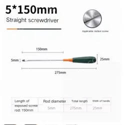 Slotted screwdriver 5*150