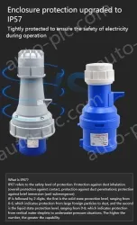 3 pole 63A connector