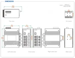 UOTEK 12-Port Full Gigabit Managed Ethernet Switch