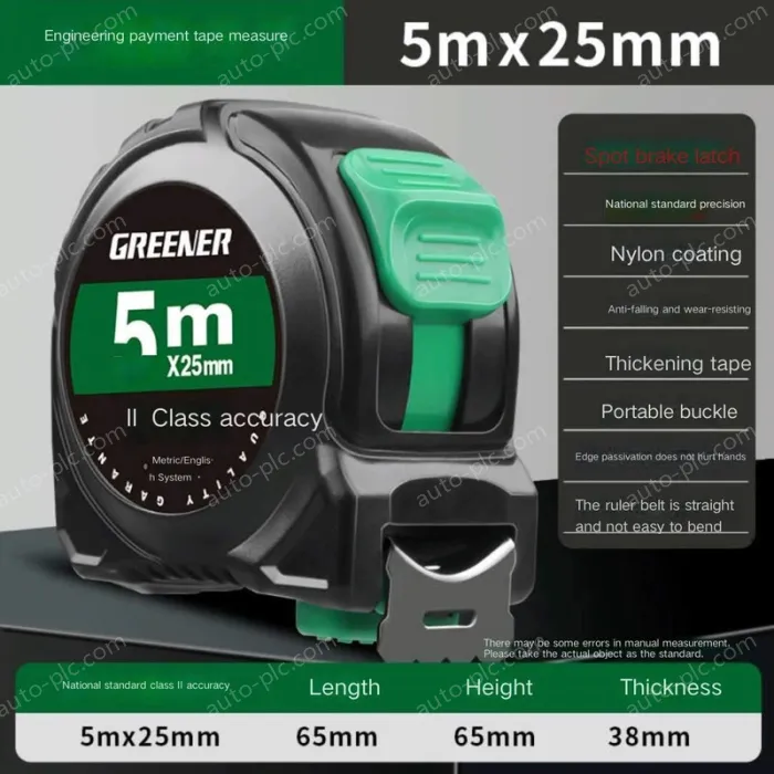 NYLON LAMINATED/POINT BRAKE 5 M X 25MM GRADE II ACCURACY