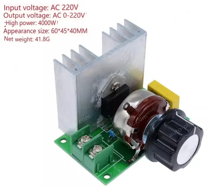 220V high-power thyristor electronic voltage regulator High power: 4000W Without enclosure