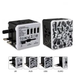 B2C hot sale Travel adapter KRUSB-WLG3324B