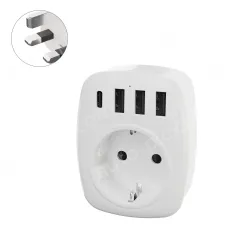 DE FR to UK plug adapter KRSAP-WLH010327