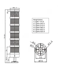 kernal Combined warning lights NLT-90（4F）
