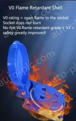 Explosion-proof cast aluminium triplex 5-hole black