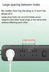 Leakage protection plug Total switch 4 jacks 1.8m