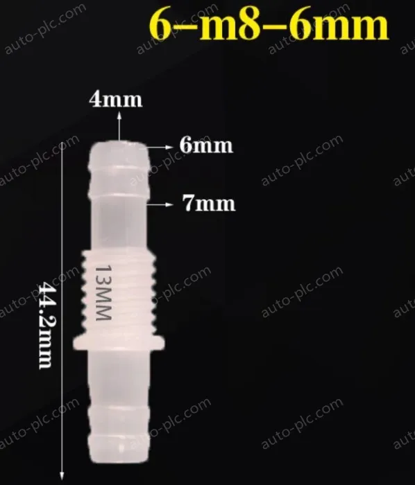 6-M8-6-Feed-through plastic connectors