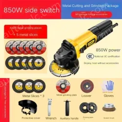 Industrial 850W side switch metal cutting and grinding
