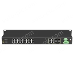 4 Ports Gigabit Combo + 16 Ports Gigabit RJ45 Rack-mount Unmanaged Industrial Ethernet Switch