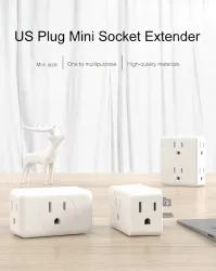 US Power Strip Wall Tap Socket
