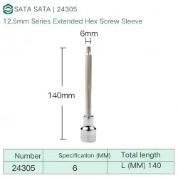 Dafei 6mm with a total length of 140mm-24305