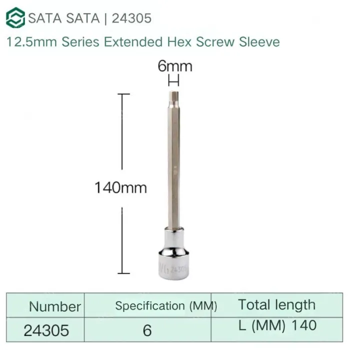Dafei 6mm with a total length of 140mm-24305