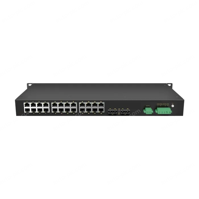2 Ports 100M F(x) + 24 Ports 10/100M T(x) Rack-mount Unmanaged Industrial Ethernet Switch