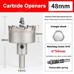 Stainless steel special hole opener 48mm