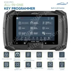 Lonsdor K518 PRO Full Version All In One Key Programmer with 2pcs LT20, Toyota FP30 Cable, Nissan 40 BCM Cable JCD JLR and ADP Adapter