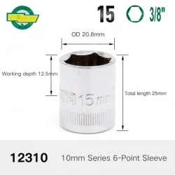 CALC-15mm-10mm series 3/8-12310