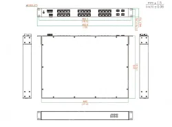 UOTEK 24+4G Rackmount Gigabit Unmanaged Industrial Ethernet Switch
