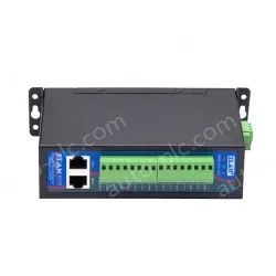 DIN rail type 8 serial server/Modbus gateway