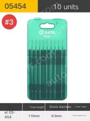 10Pcs double-ended cross #3 with a total length of 110mm-05454