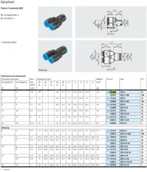 Push-in fitting QSY-4(FESTO)