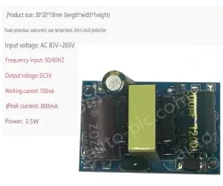 AC-DC buck module: 220V to 5V 700MA isolating switching power supply module
