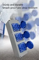 Explosion-proof cast aluminium 5-hole black