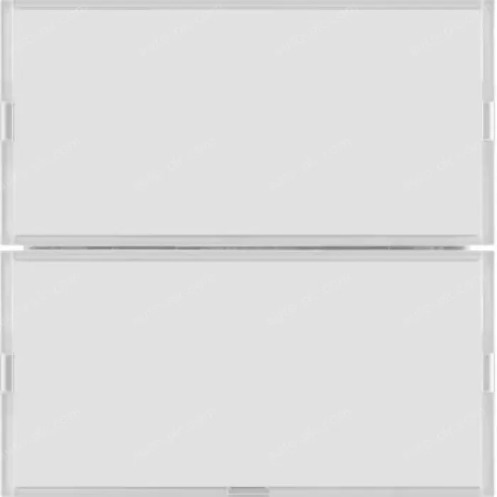 Push-button 2gang, RGB LED, int. temp. sensor, KNX - S.1/B.3/B.7, f. p.white