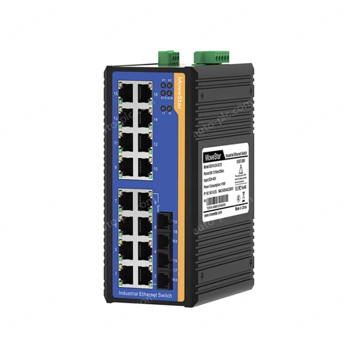 [100 Gigabit 2 Optical 16 Electric] Ring Network Management Industrial Switch