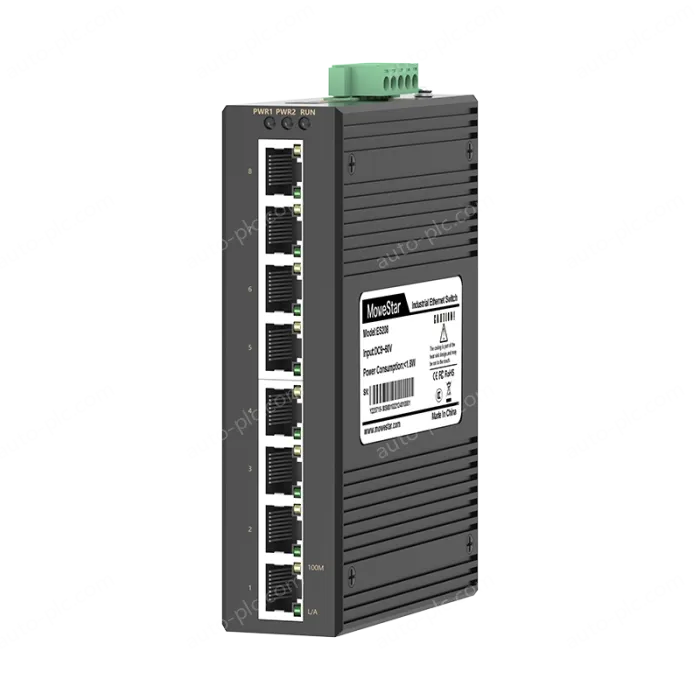 8 Ports 10/100M T(x) Din-Rail Unmanaged Industrial Ethernet Switch