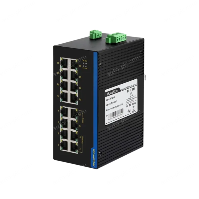 16 Ports 10/100M T(x) Din-Rail Unmanaged Industrial Ethernet Switch
