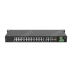 4 Ports Gigabit Combo + 24 Ports 10/100M T(x) Rack-mount Unmanaged Industrial Ethernet Switch
