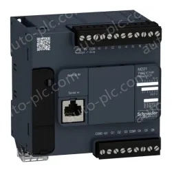 TM221C16R logic controller, Modicon M221, 16 IO, 7 relay outputs, 100&acirc;&euro;&brvbar;240V AC