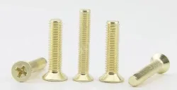 Golden Flat Head Screws M6*130