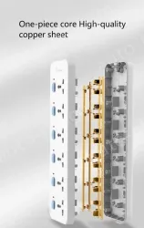 European standard main switch 3 socket