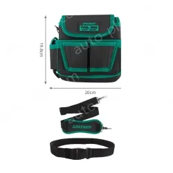 Multi-slip pocket waist bag with lid (thickened wear-resistant belt+shoulder strap)
