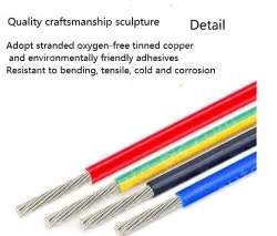 Teflon Wire Cable 8AWG Black 165 cores