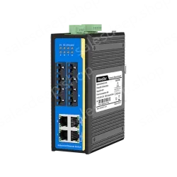 [100 Gigabit 4 Optical 4 Electrical] Ring Network Management Industrial Switch
