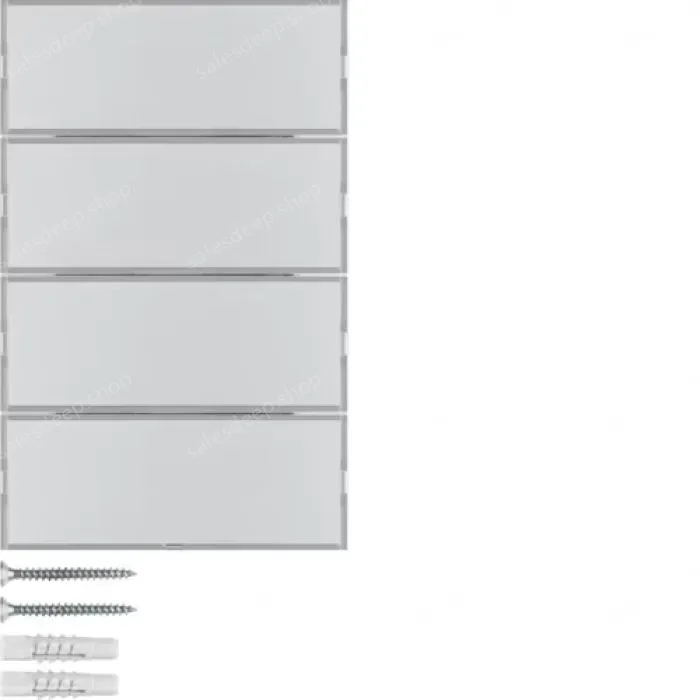 Push-button 4gang, lab. field, + RGB LED, internal temp. sensor, KNX - K.5, al.