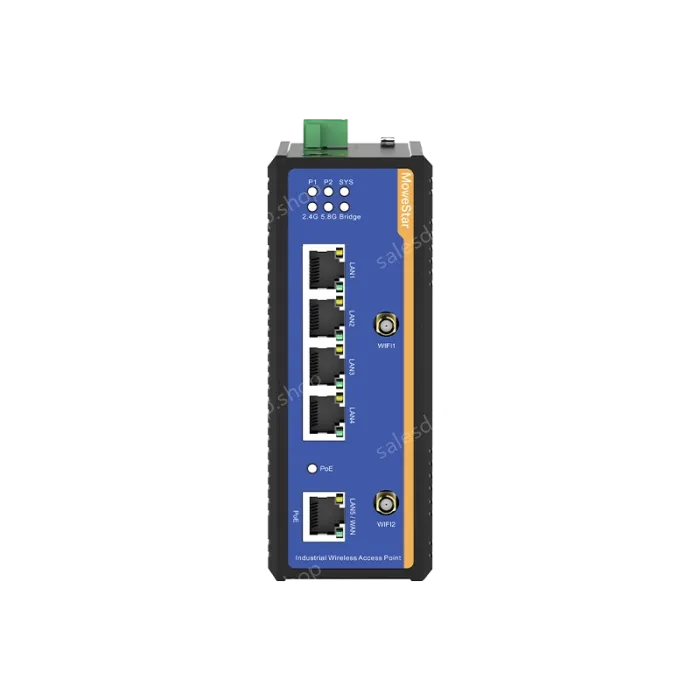 5 Ports Gigabit RJ45 Din-Rail Dual Band Wi-Fi6 Wireless Router