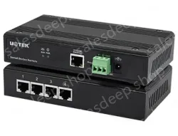 UOTEK 10/100M to 4 Ports RS-232/485/422 Serial Device Server