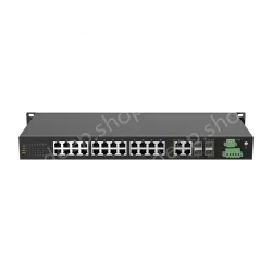 4 Ports Gigabit Combo + 24 Ports 10/100M T(x) Rack-mount Unmanaged Industrial Ethernet Switch